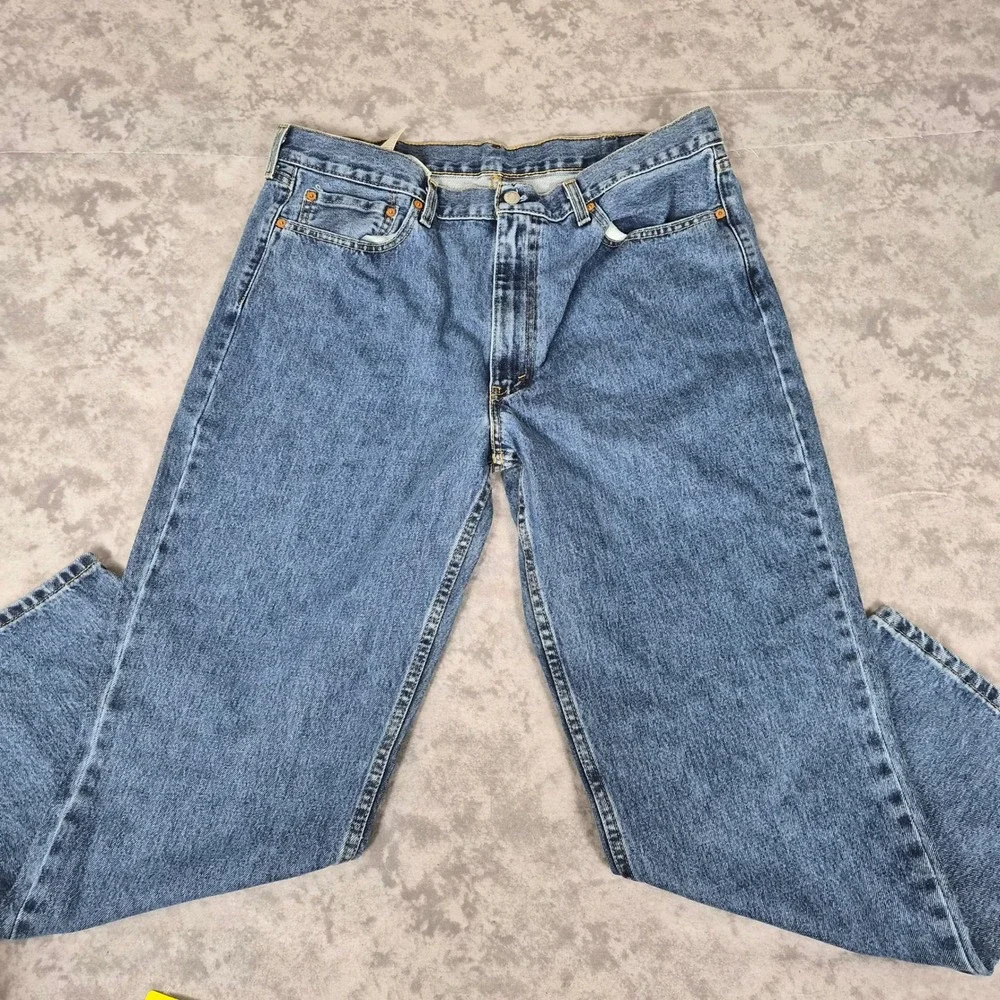 Levi's 550 Relaxed Fit Jeans Mens 38x30 Medium Wash Denim Y2K Skater 90s Grunge